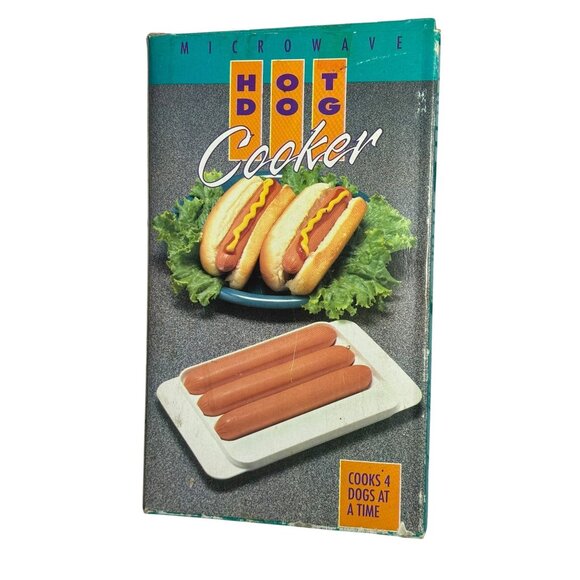 Microwave Hot Dog Cooker Tray - Cooks 4 Hot Dogs At Once - Durable Plastic - Picture 4 of 6